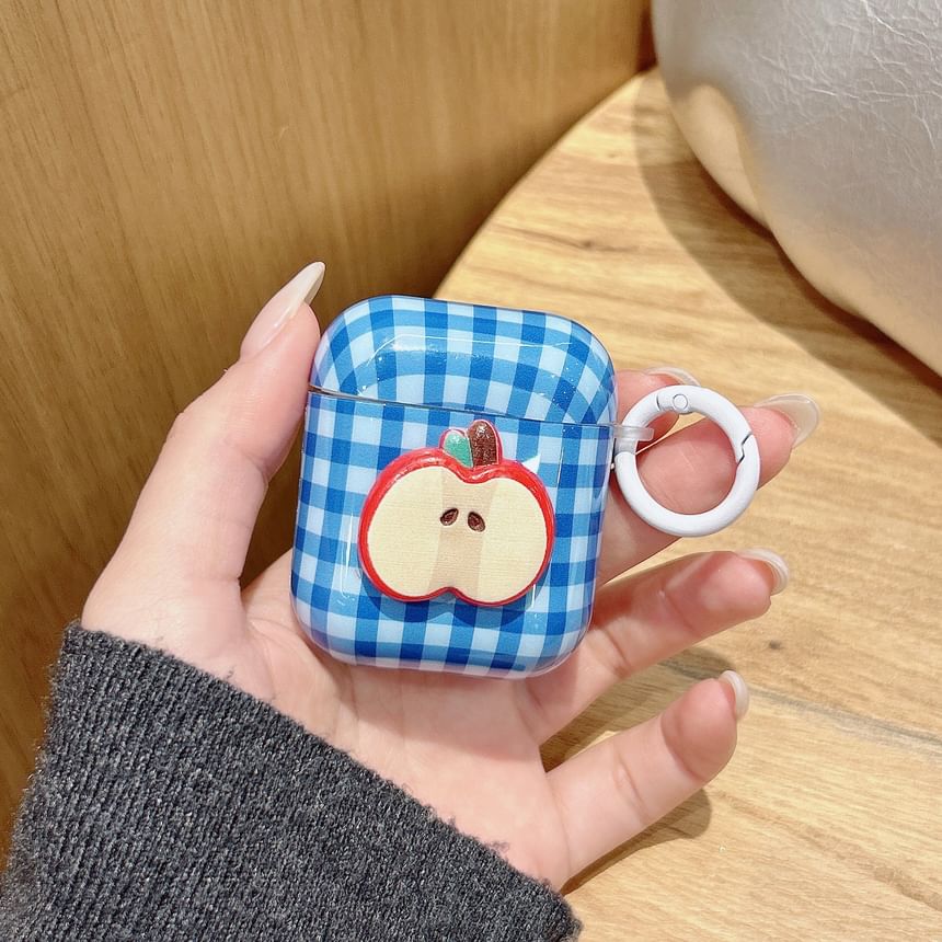 Apple Plaid AirPods / Pro Earphone Case Skin / Charm / Set