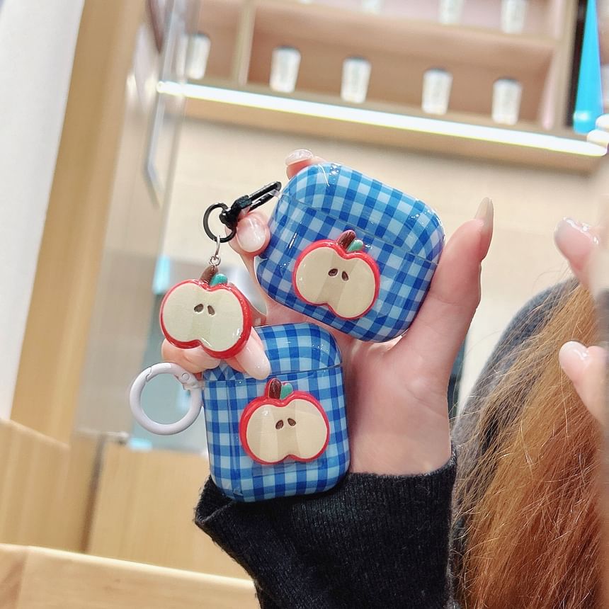 Apple Plaid AirPods / Pro Earphone Case Skin / Charm / Set