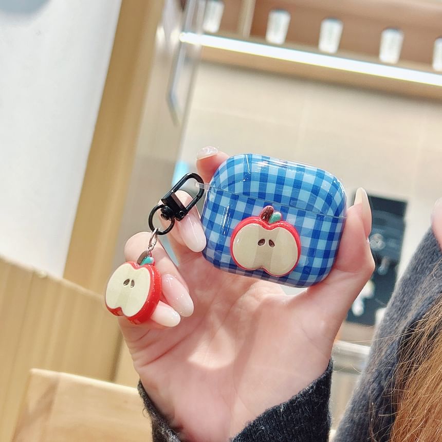 Apple Plaid AirPods / Pro Earphone Case Skin / Charm / Set