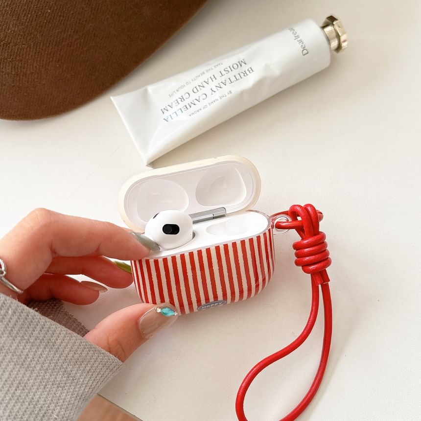Striped Strap AirPods / Pro Earphone Case Skin