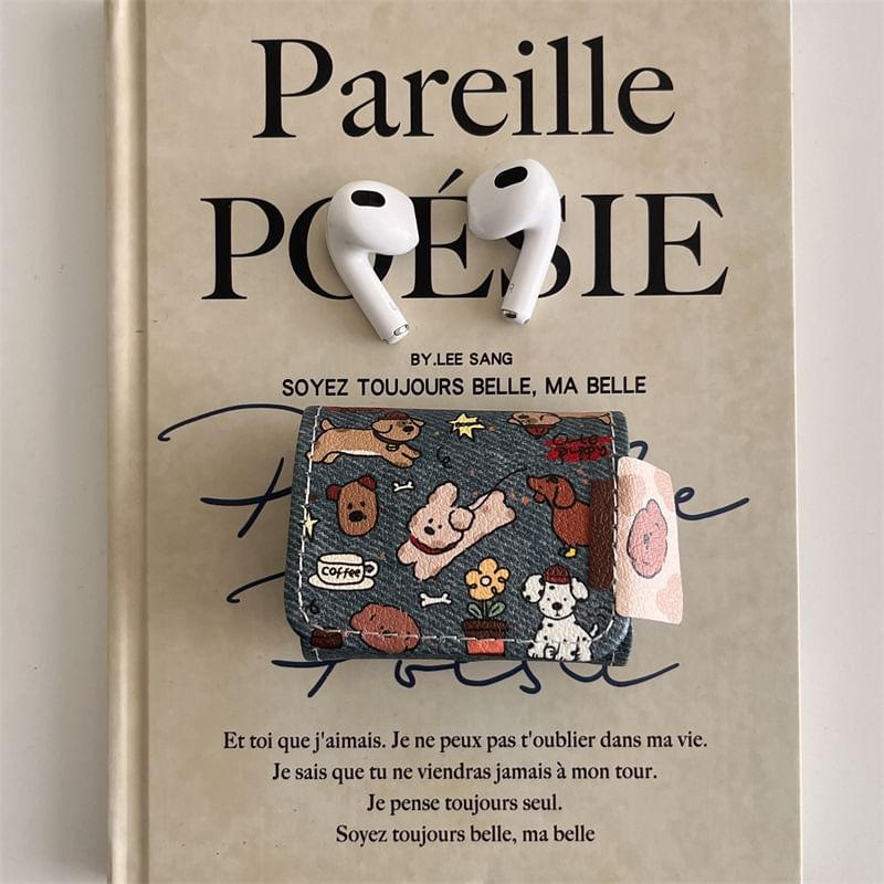 Dog Denim AirPods / Pro Earphone Case Skin / Charm / Set