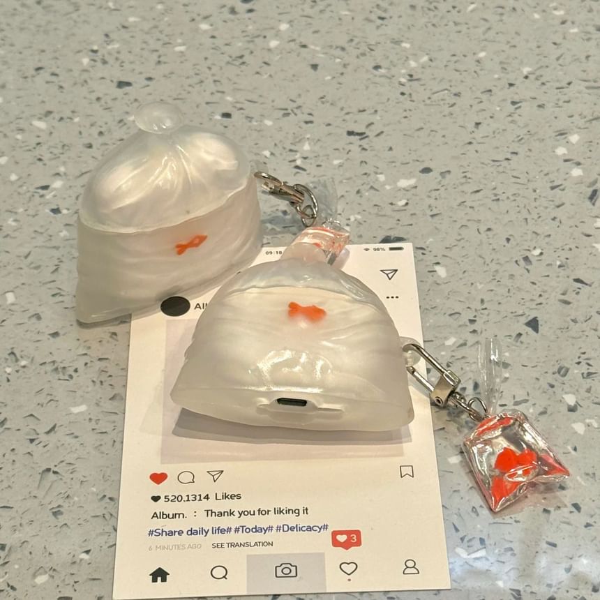 Goldfish AirPods / Pro Earphone Case Skin / Charm / Set