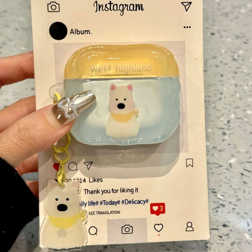 Dog AirPods / Pro Earphone Case Skin / Charm / Set
