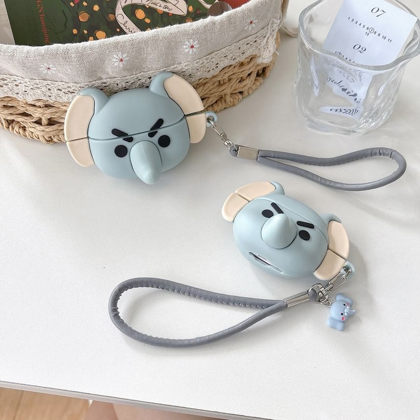 Elephant AirPods / Pro Earphone Case Skin with Charm