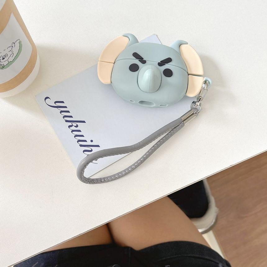 Elephant AirPods / Pro Earphone Case Skin with Charm