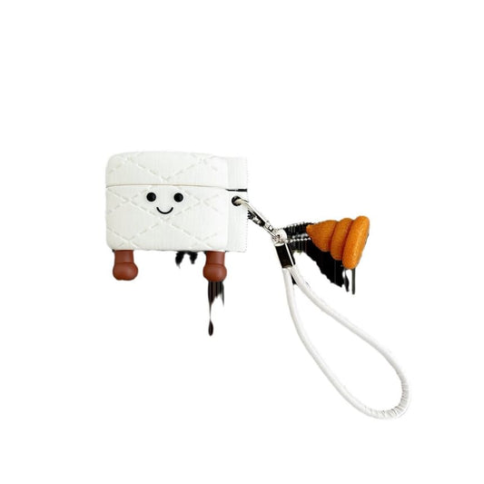 Toilet Roll Cartoon Strap AirPods / Pro Earphone Case Skin / Charm / Set