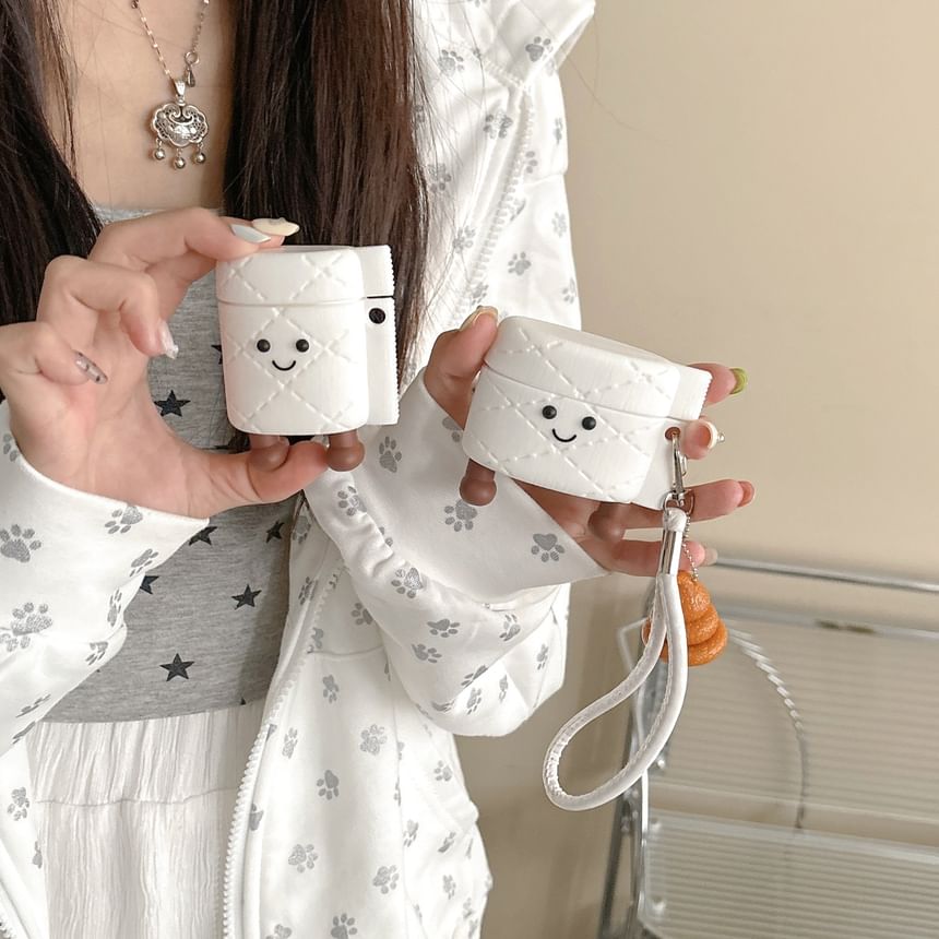 Toilet Roll Cartoon Strap AirPods / Pro Earphone Case Skin / Charm / Set