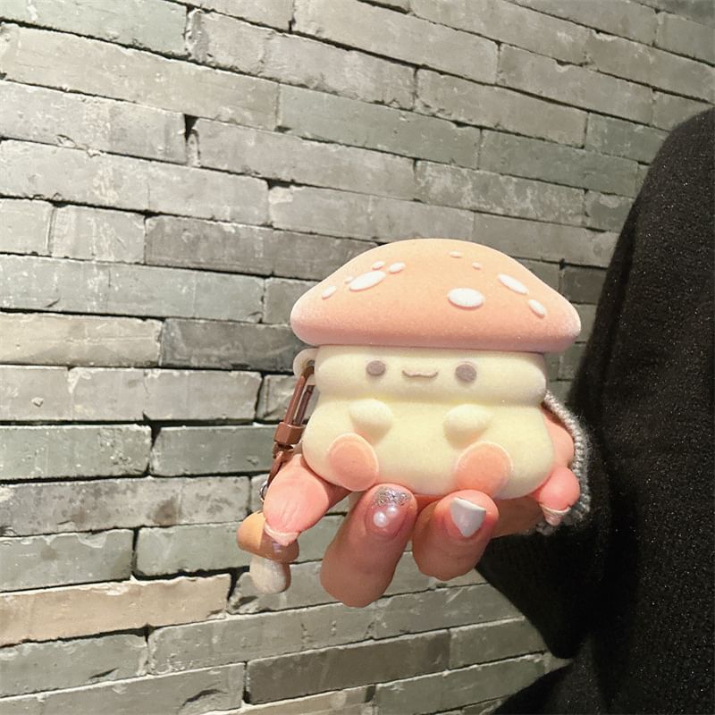 Mushroom Flocking AirPods / Pro Earphone Case Skin
