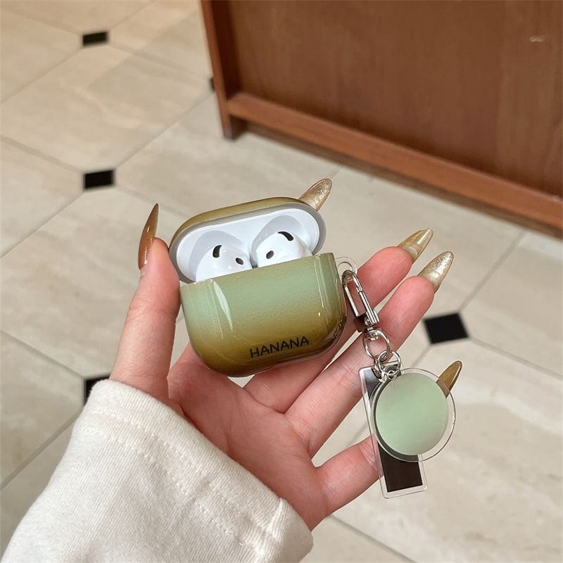 Gradient AirPods / Pro Earphone Case Skin with Charm