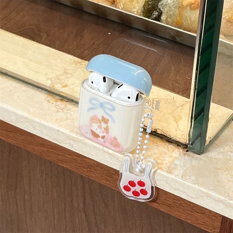 Animal AirPods / Pro Earphone Case Skin with Charm