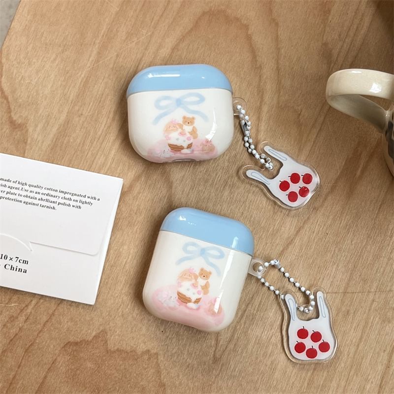 Animal AirPods / Pro Earphone Case Skin with Charm