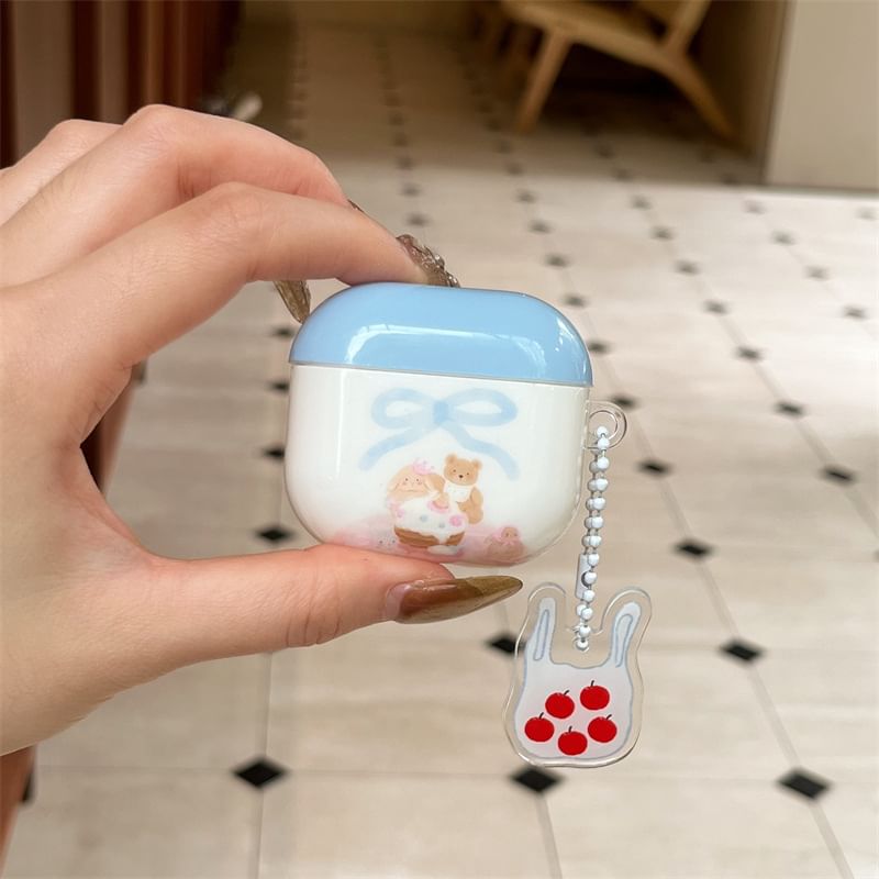 Animal AirPods / Pro Earphone Case Skin with Charm