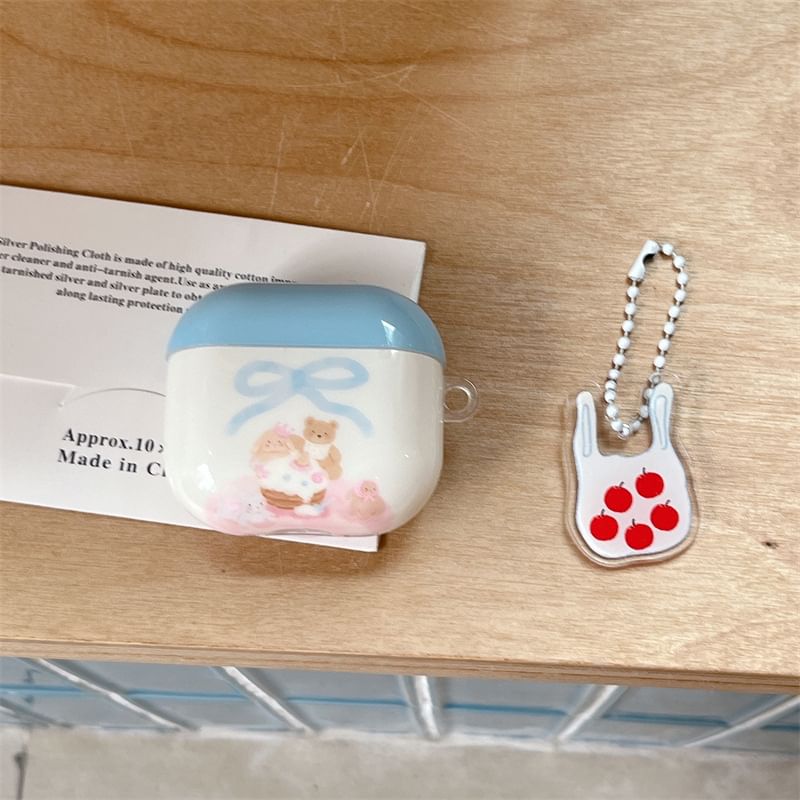 Animal AirPods / Pro Earphone Case Skin with Charm