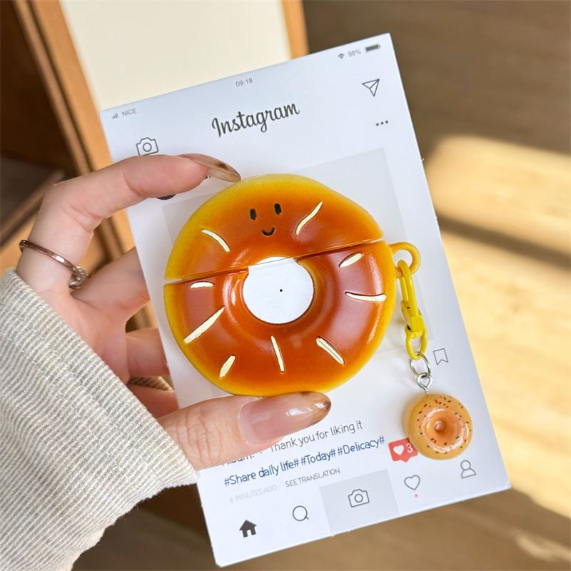 Donut AirPods / Pro Earphone Case Skin with Charm