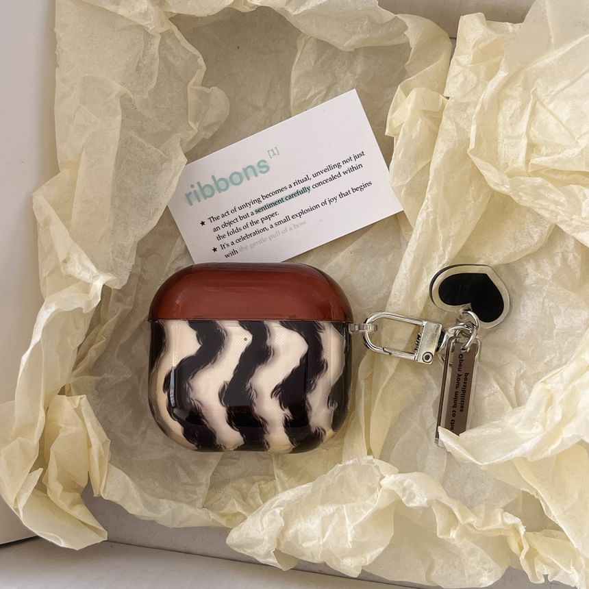 Wavy Print AirPods / Pro Earphone Case Skin