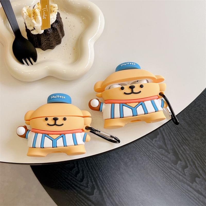 Baseball Dog AirPods / Pro Earphone Case Skin / Strap / Set