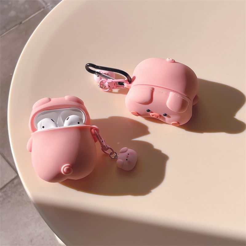 Pig AirPods / Pro Earphone Case Skin / Charm / Set
