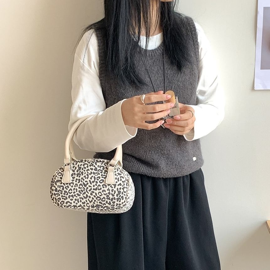 Leopard Print Shoulder Bag
