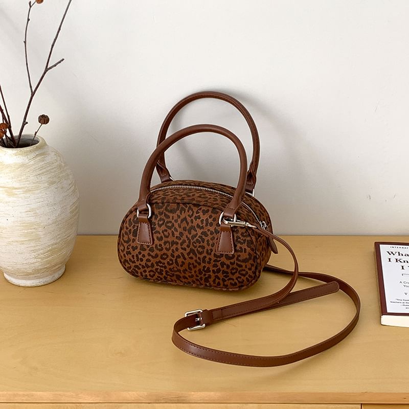 Leopard Print Shoulder Bag