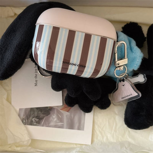 Striped AirPods / Pro Earphone Case Skin / Charm / Set