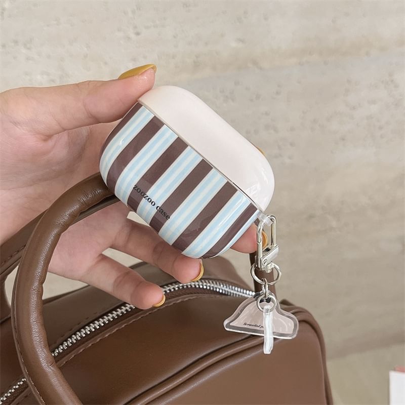 Striped AirPods / Pro Earphone Case Skin / Charm / Set