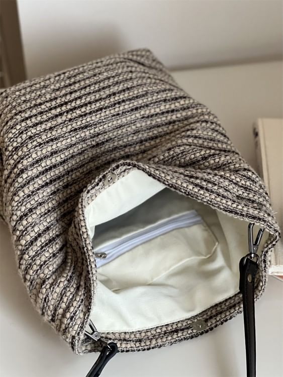 Striped Shoulder Bag