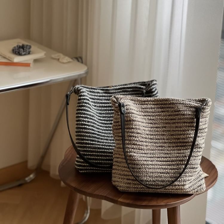Striped Shoulder Bag