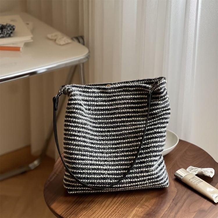 Striped Shoulder Bag