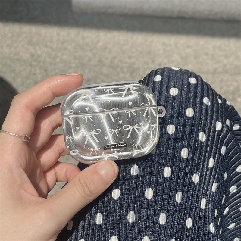 Bow AirPods / Pro Earphone Case Skin with Charm
