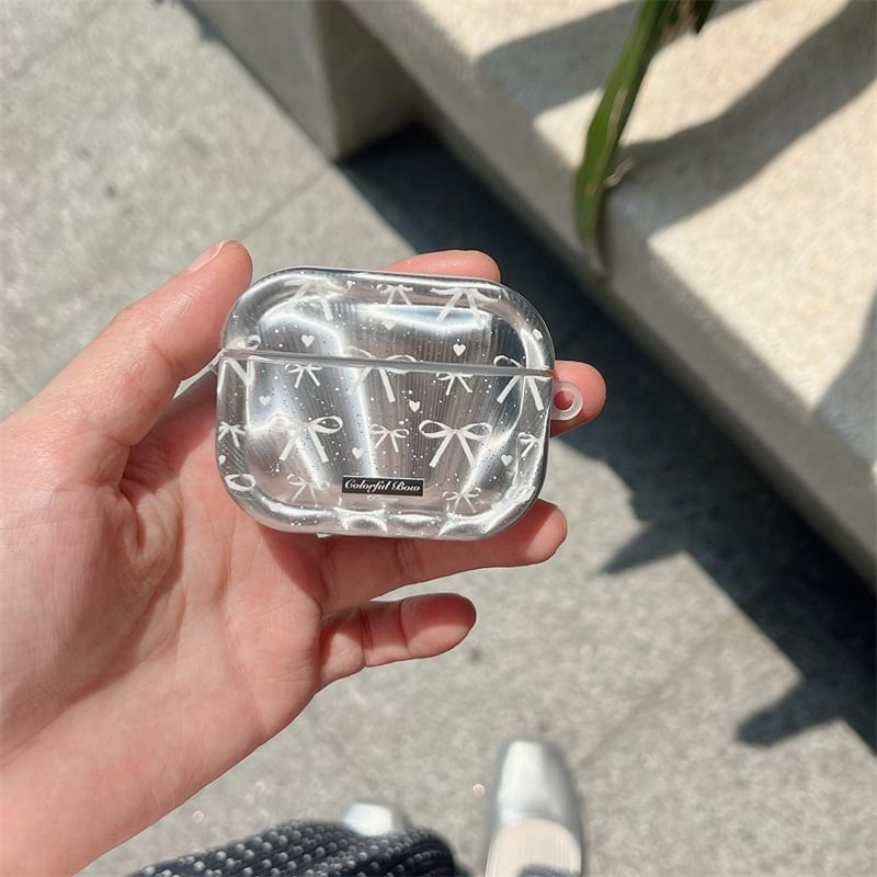 Bow AirPods / Pro Earphone Case Skin with Charm