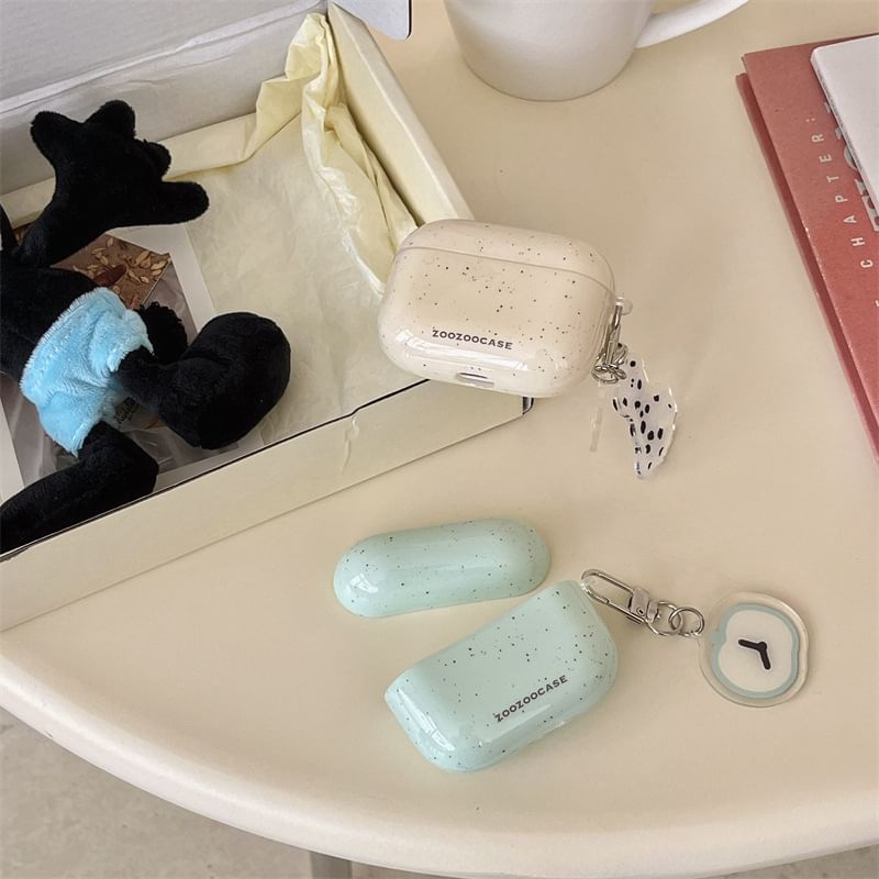 Splattered AirPods / Pro Earphone Case Skin with Charm