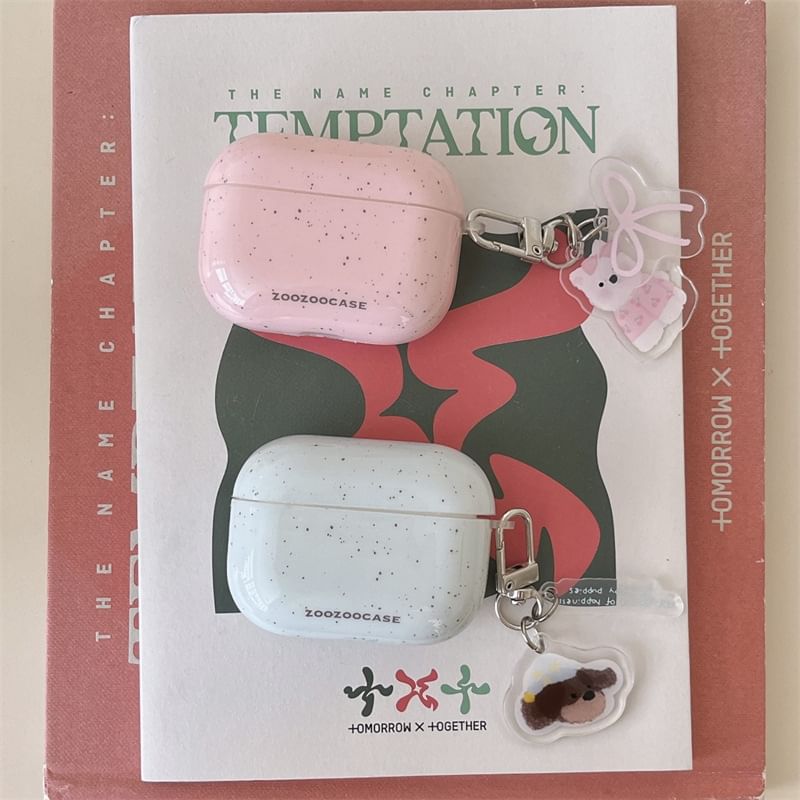 Splattered AirPods / Pro Earphone Case Skin with Charm