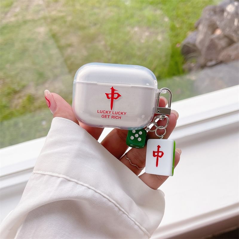 Mahjong AirPods / Pro Earphone Case Skin with Charm