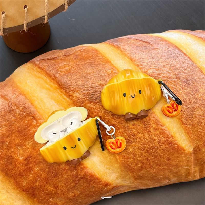 Croissant AirPods / Pro Earphone Case Skin with Charm
