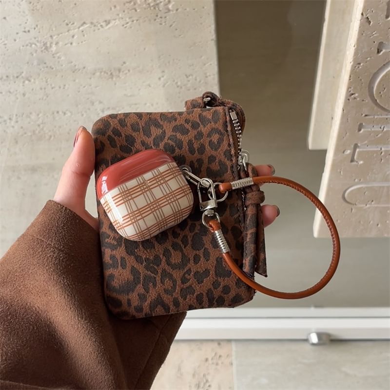 Plaid AirPods / Pro Earphone Case Skin / Strap / Set