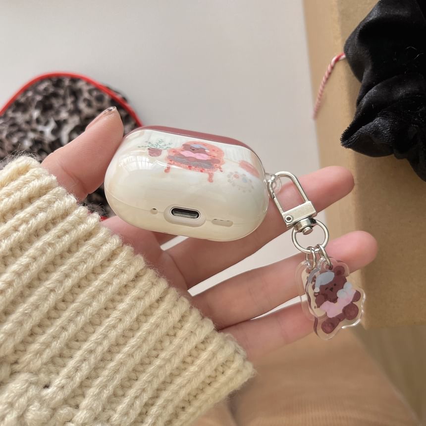 Bear AirPods / Pro Earphone Case Skin / Charm / Set