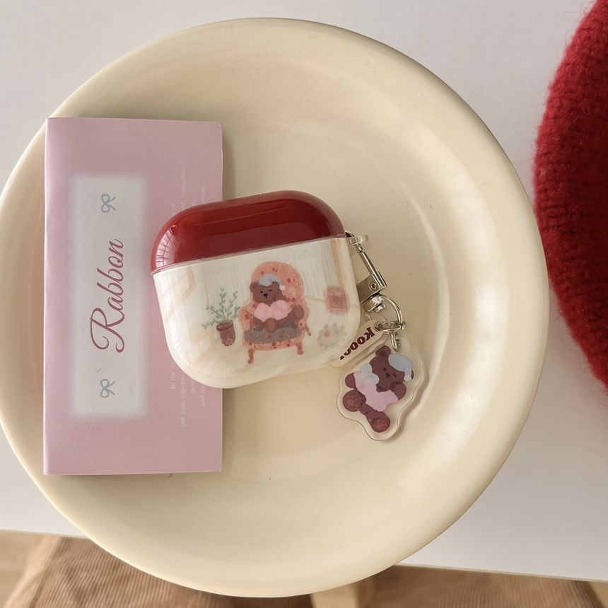 Bear AirPods / Pro Earphone Case Skin / Charm / Set