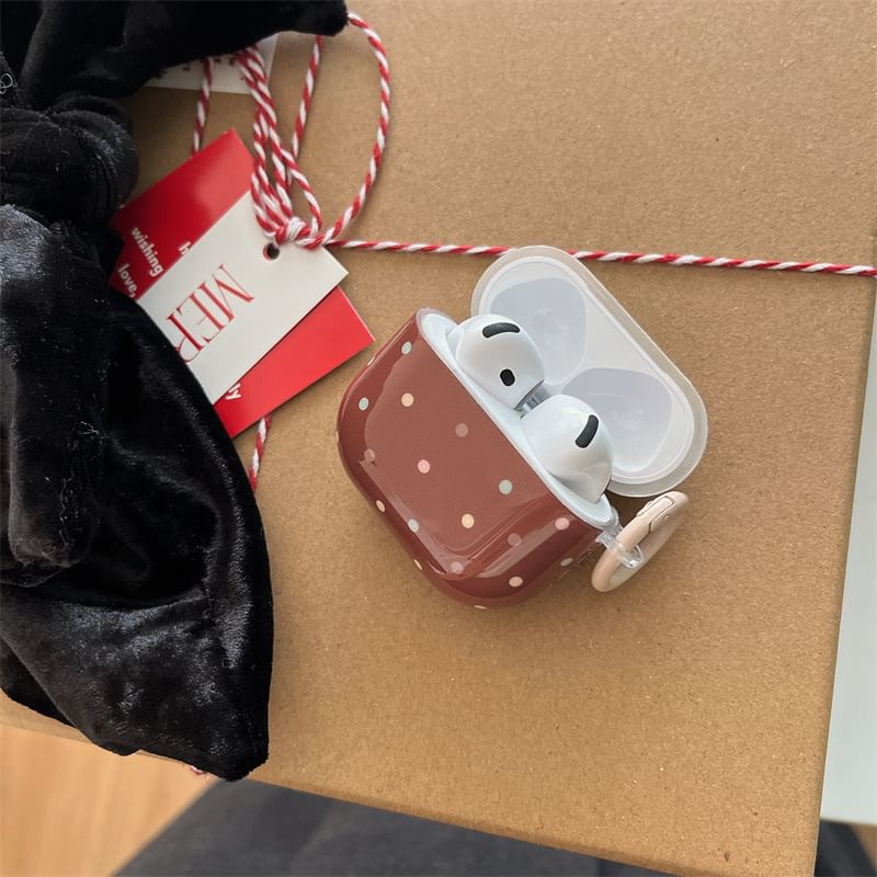 Plaid Polka Dot AirPods / Pro Earphone Case Skin / Charm / Set