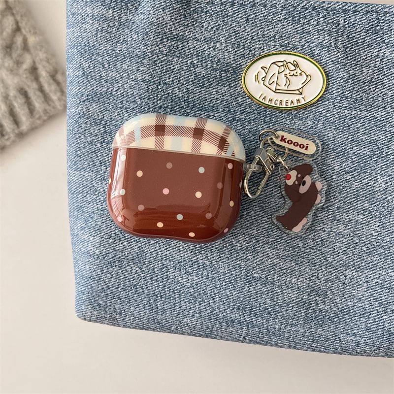 Plaid Polka Dot AirPods / Pro Earphone Case Skin / Charm / Set