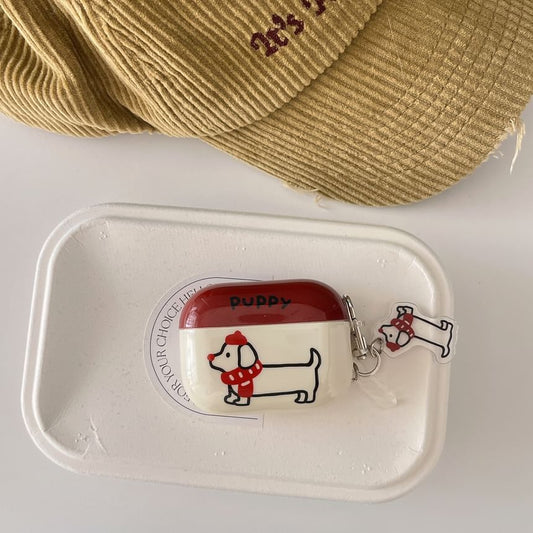 Dog AirPods / Pro Earphone Case Skin with Charm