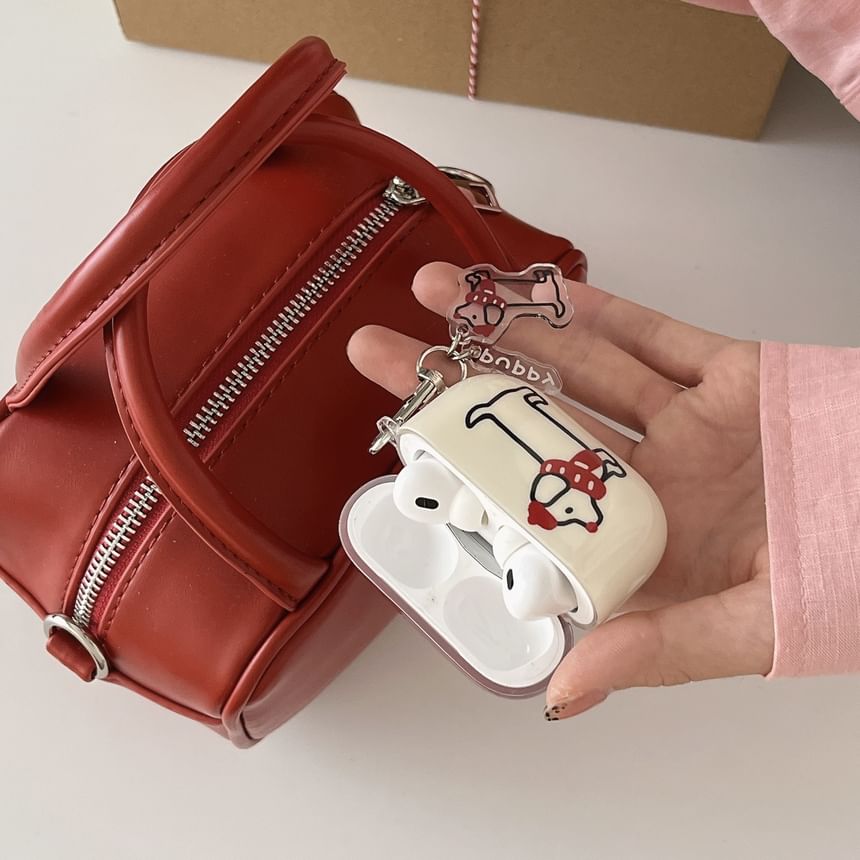 Dog AirPods / Pro Earphone Case Skin with Charm