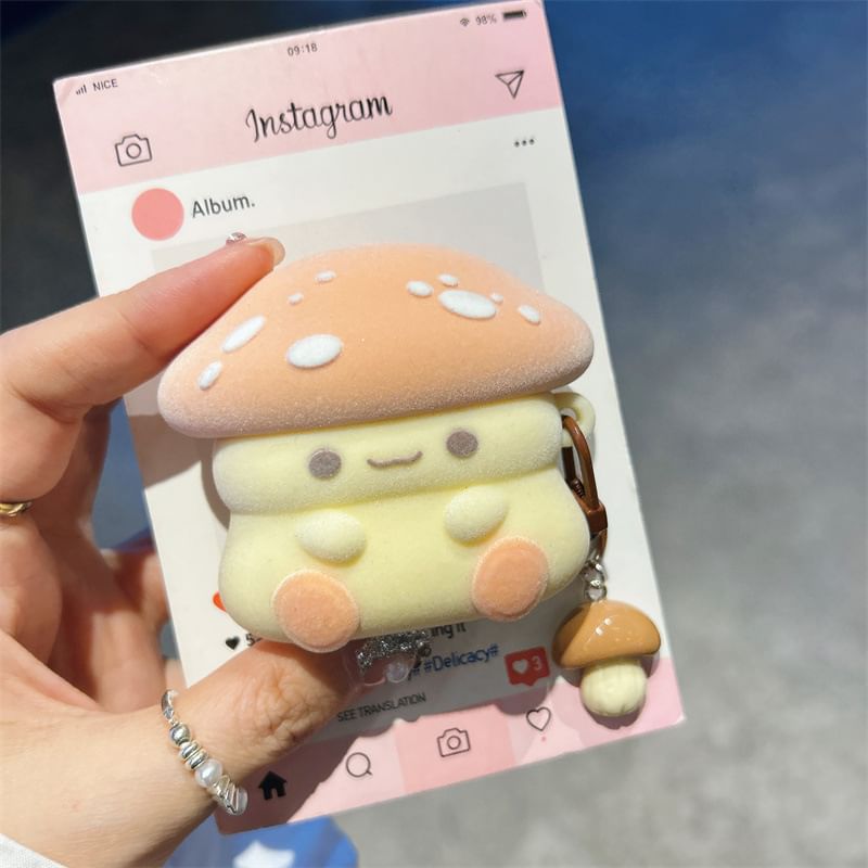 Mushroom AirPods / Pro Earphone Case Skin with Charm