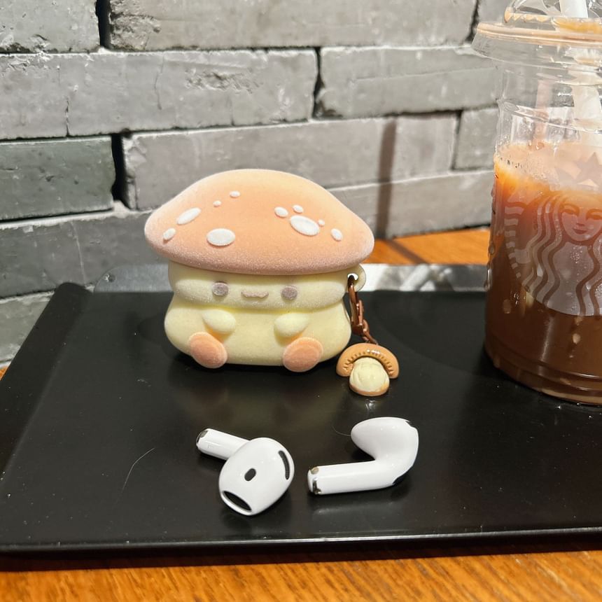 Mushroom AirPods / Pro Earphone Case Skin with Charm
