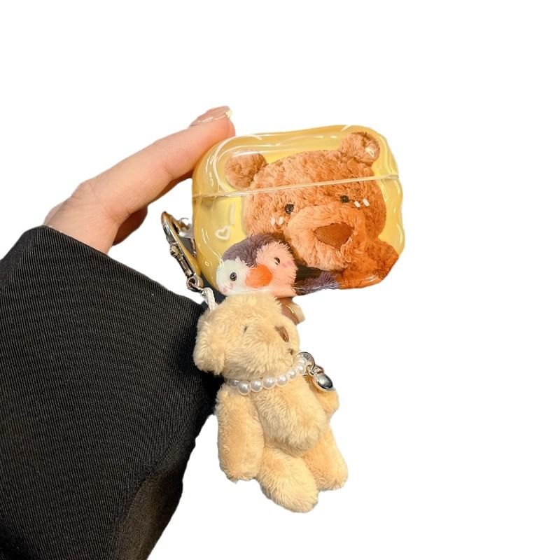 Bear AirPods / Pro Earphone Case Skin / Charm / Set