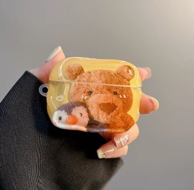 Bear AirPods / Pro Earphone Case Skin / Charm / Set