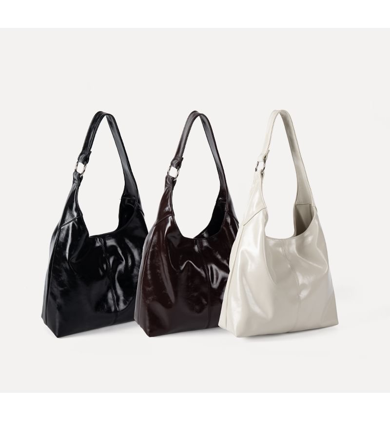 Faux Leather Shoulder Bag