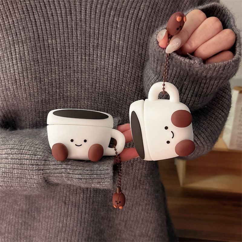 Coffee AirPods / Pro Earphone Case Skin with Charm