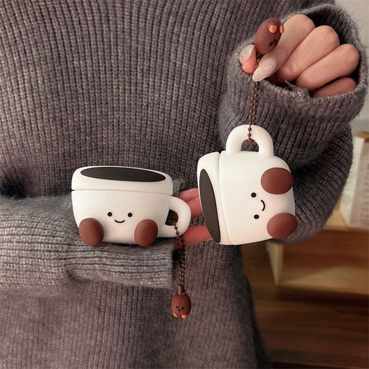 Coffee AirPods / Pro Earphone Case Skin with Charm