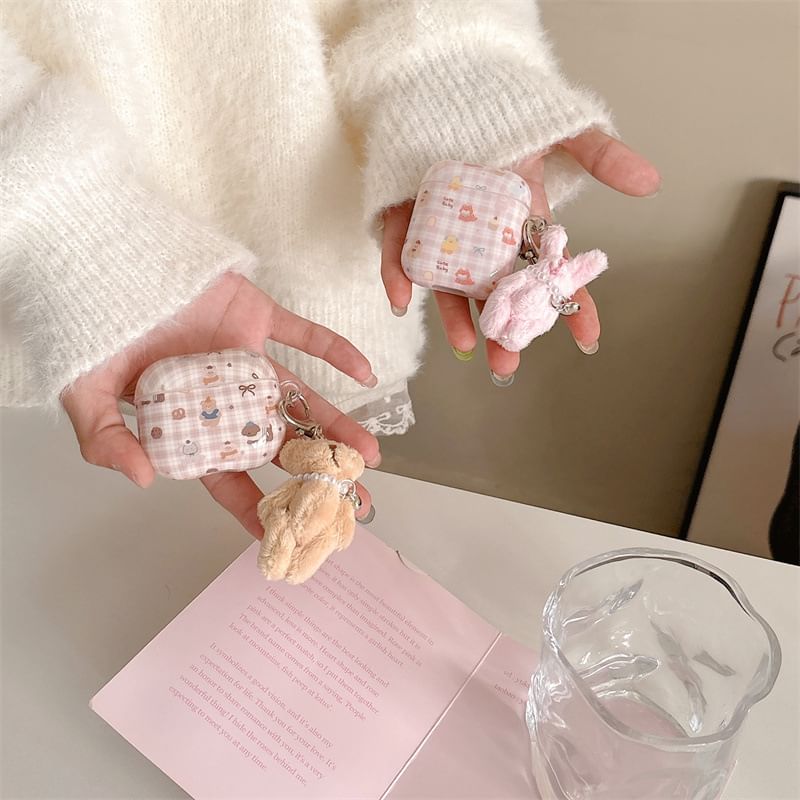 Animal Plaid AirPods / Pro Earphone Case Skin / Charm / Set