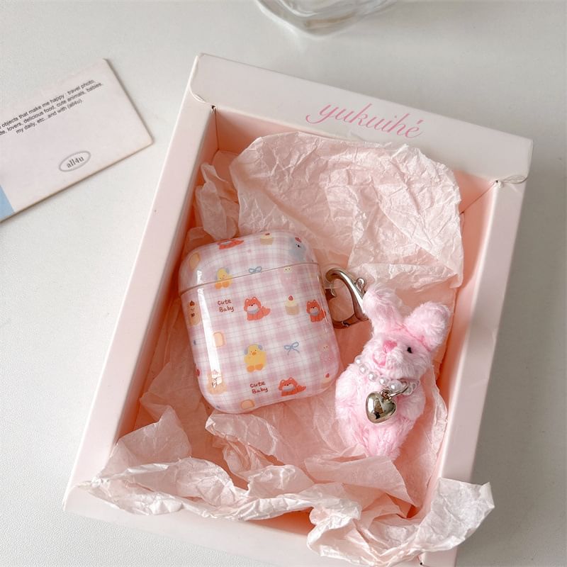 Animal Plaid AirPods / Pro Earphone Case Skin / Charm / Set